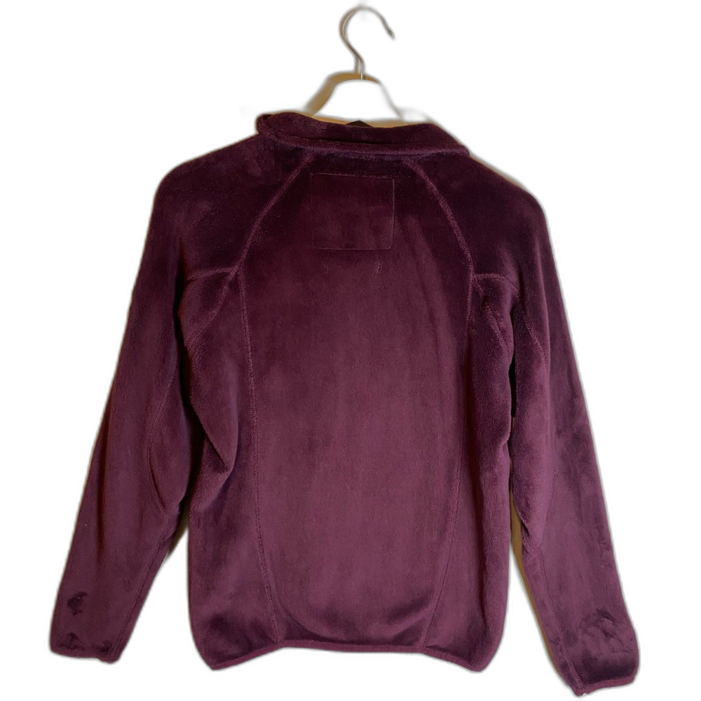 Bearpaw Fleece Jacket Women's Size XS Burgundy Outwear - Picture 3 of 8